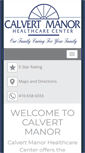 Mobile Screenshot of calvertmanor.com