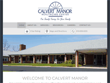 Tablet Screenshot of calvertmanor.com